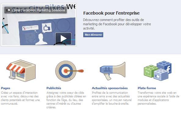 Facebook pour petits business