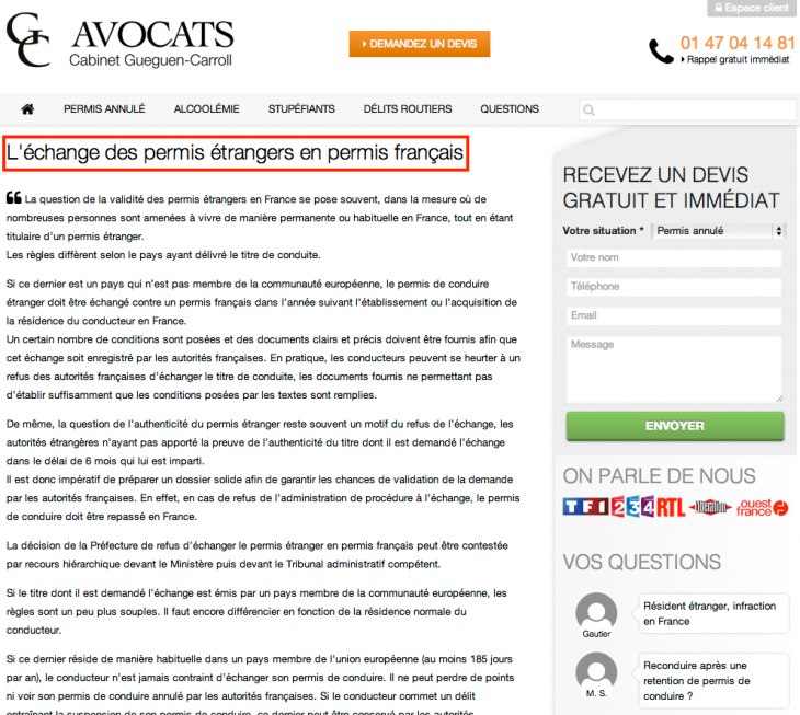 Cabinet d'avocats