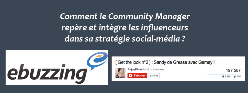 Influenceurs et Community Manager