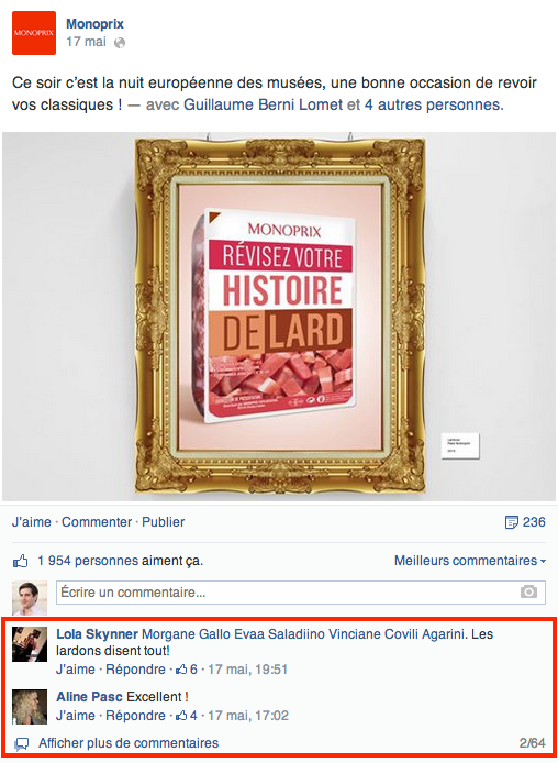 Monoprix Facebook