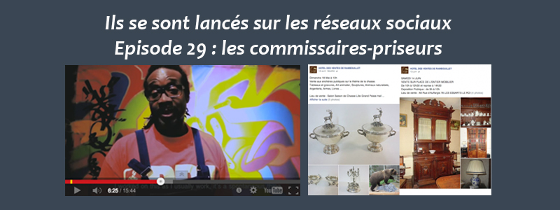 Les commissaires-priseurs sur les réseaux sociaux