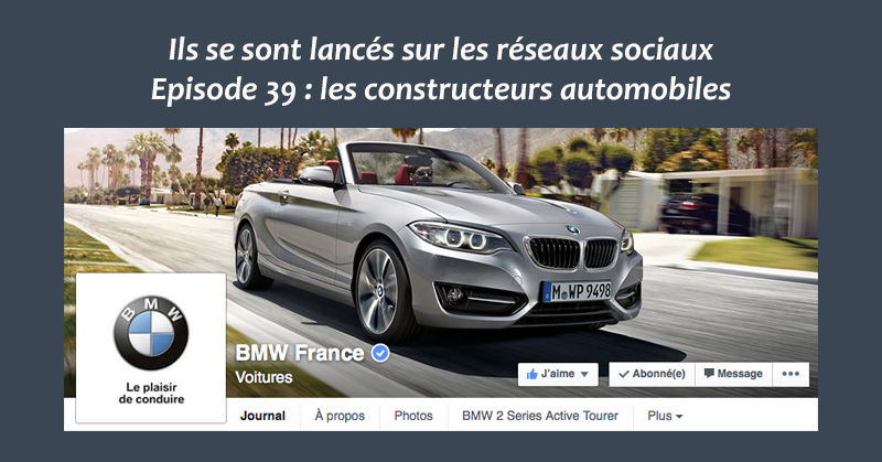 Les constructeurs automobiles sur les reseaux sociaux