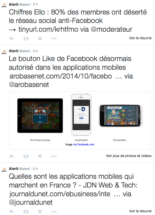 Alerti curation