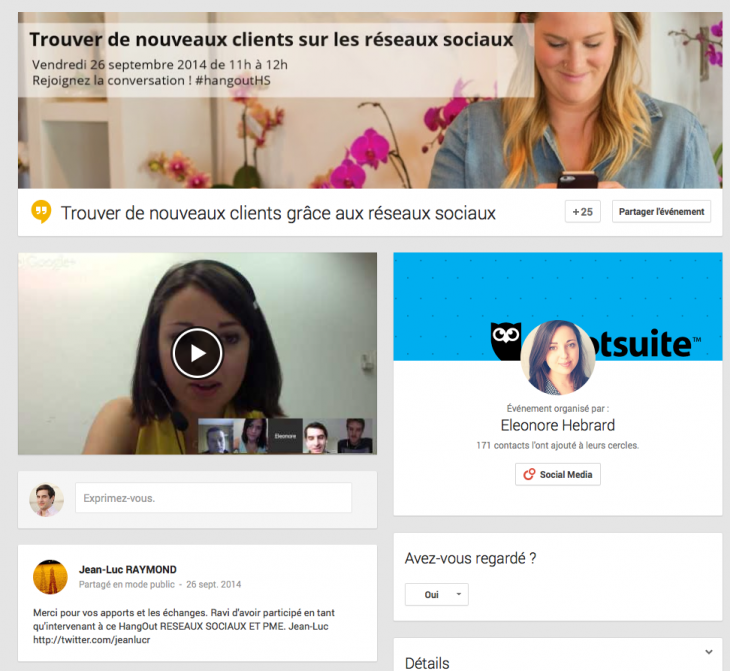Hootsuite Hangout