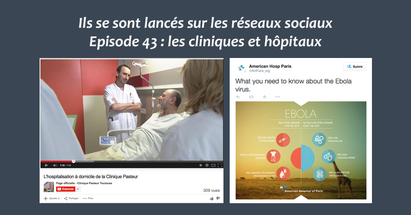Cliniques et hopitaux sur les reseaux sociaux