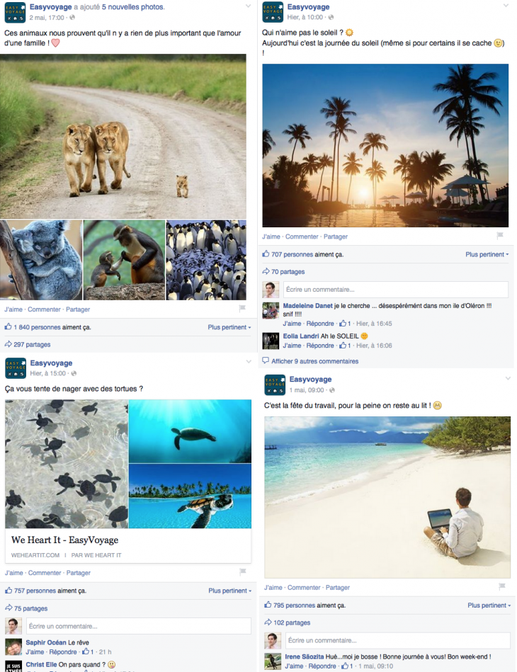 Engagement Easyvoyage - Formation reseaux sociaux